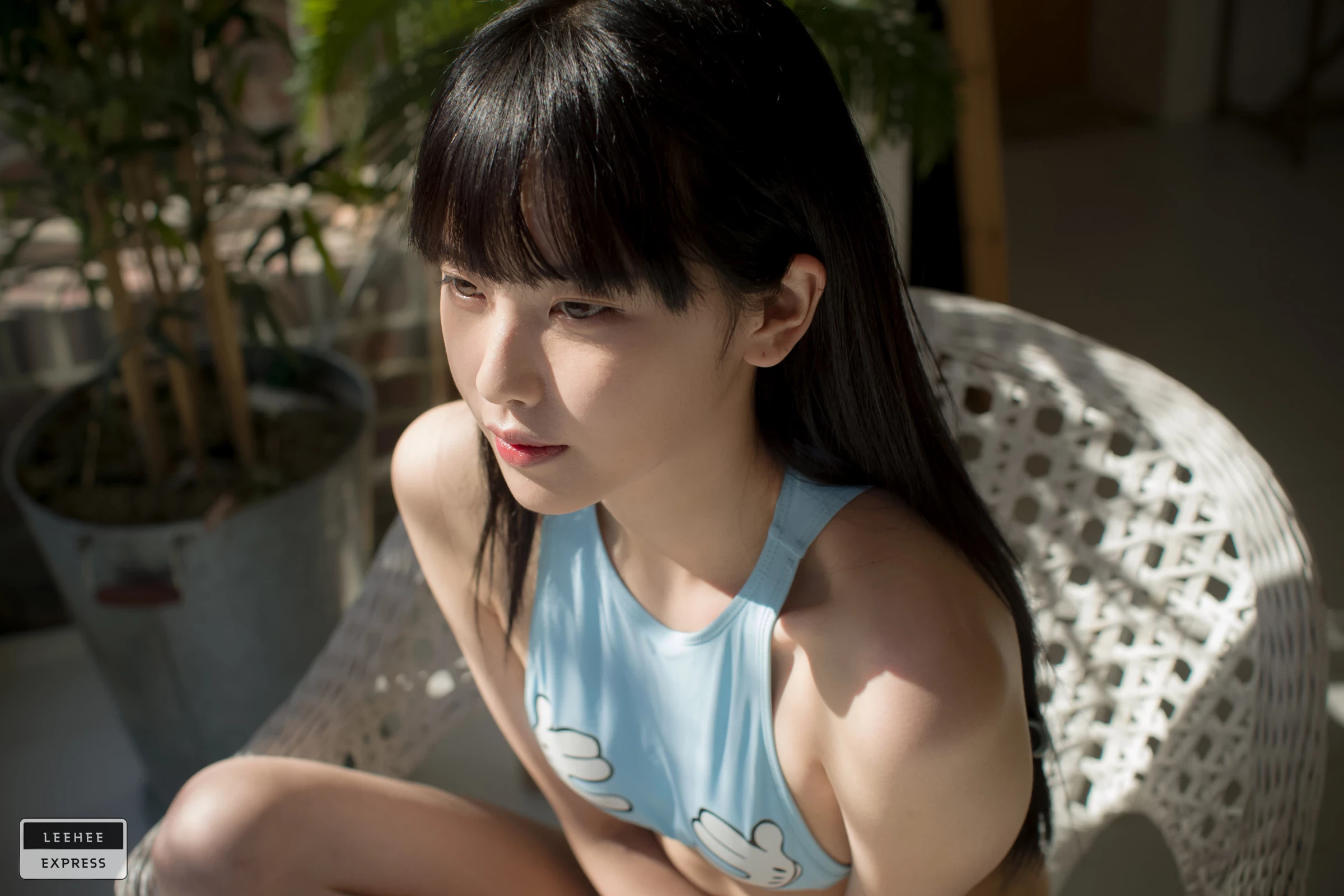 GMS 고말숙 藍色比基尼 若隱若現的纖細身材