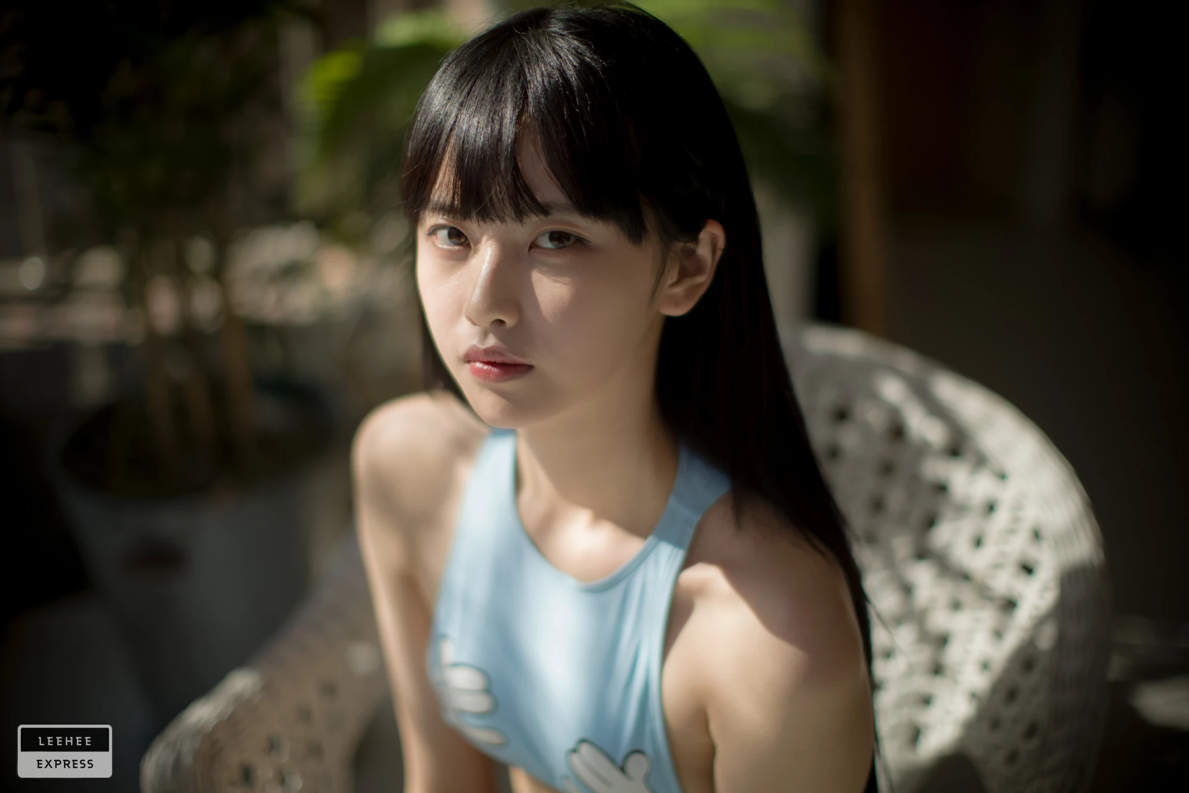 GMS 고말숙 藍色比基尼 若隱若現的纖細身材