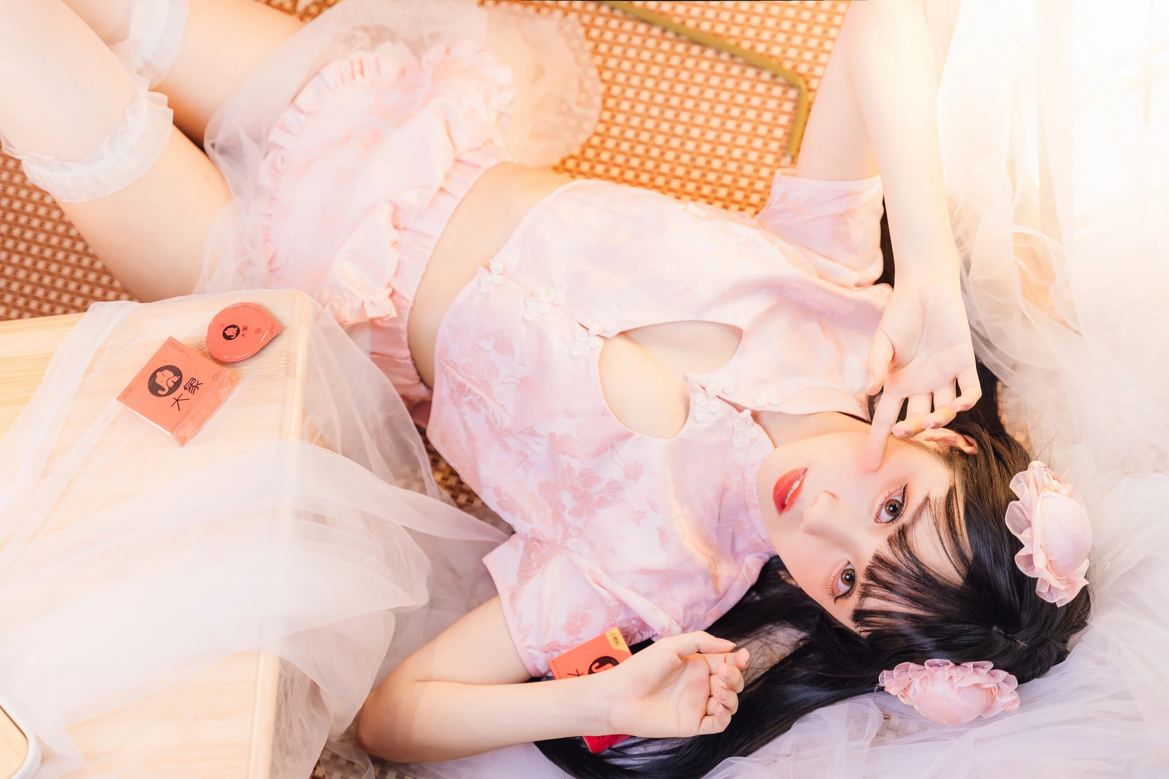果咩醬w 白色旗袍 可愛東方氣息好著迷